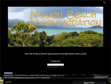 Tablet Screenshot of missionbeachaccommodation.com.au